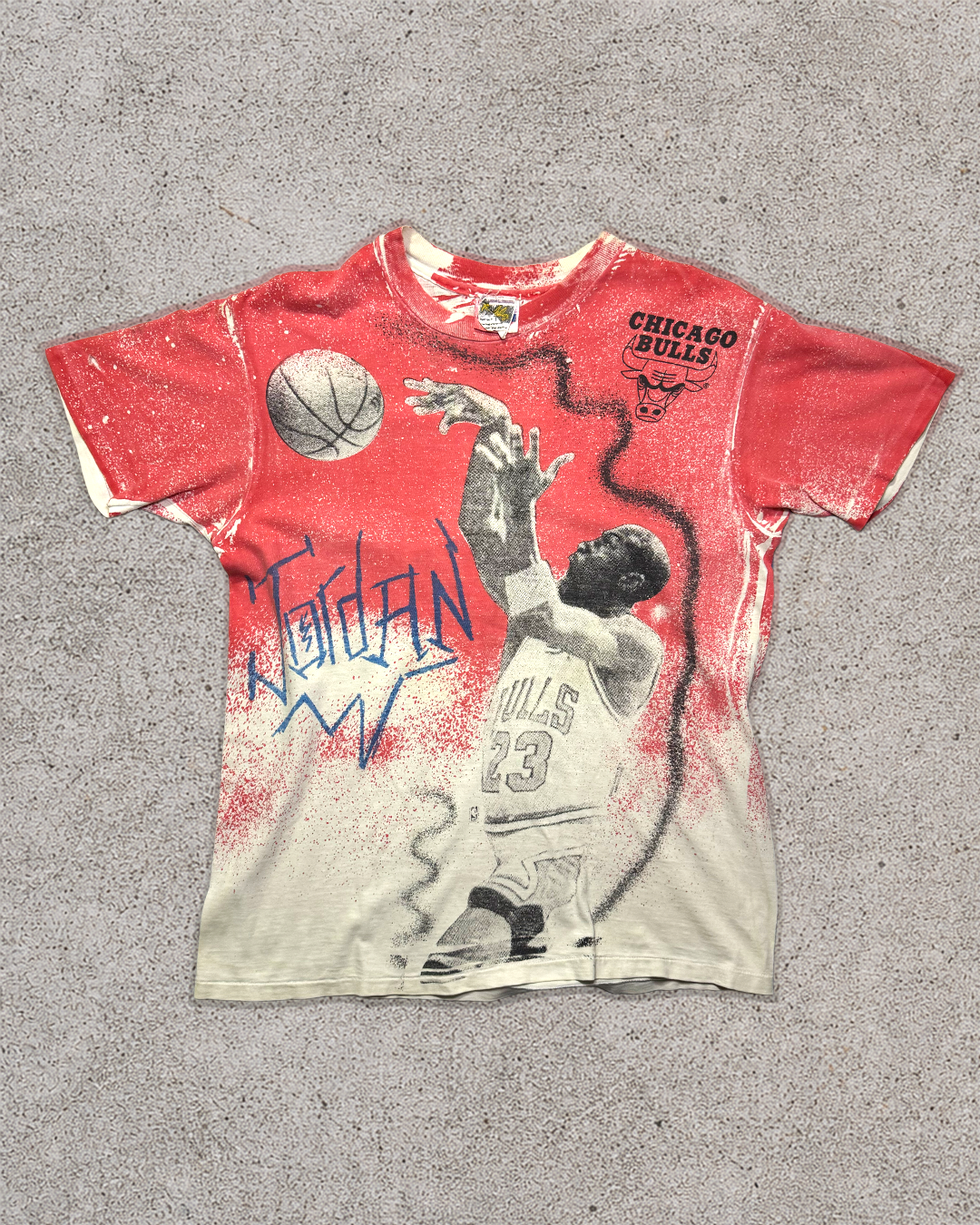 Vintage 90's Michael Jordan Magic Johnson AOP T-Shirt - L