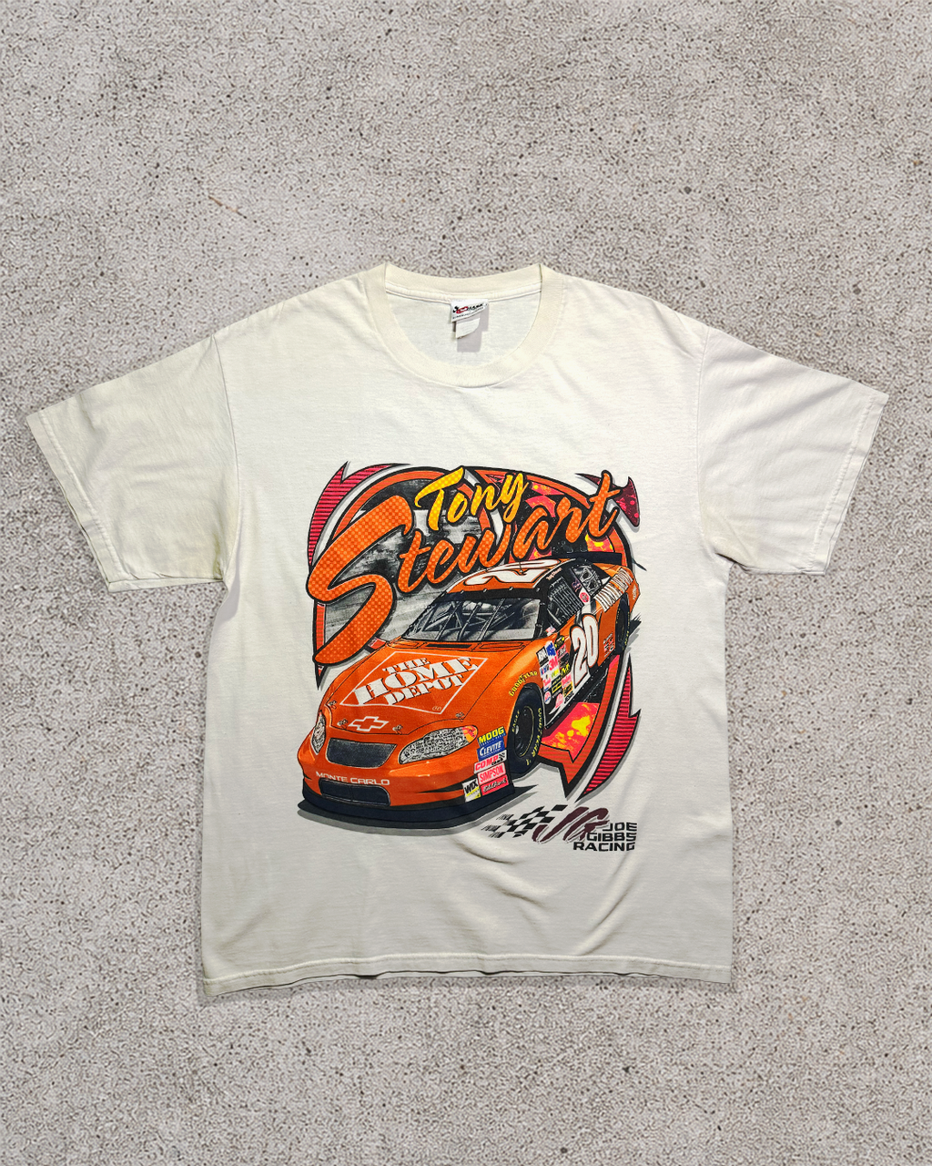 Vintage Tony The Stewart Home Deopt AOP Nascar T-Shirt - L