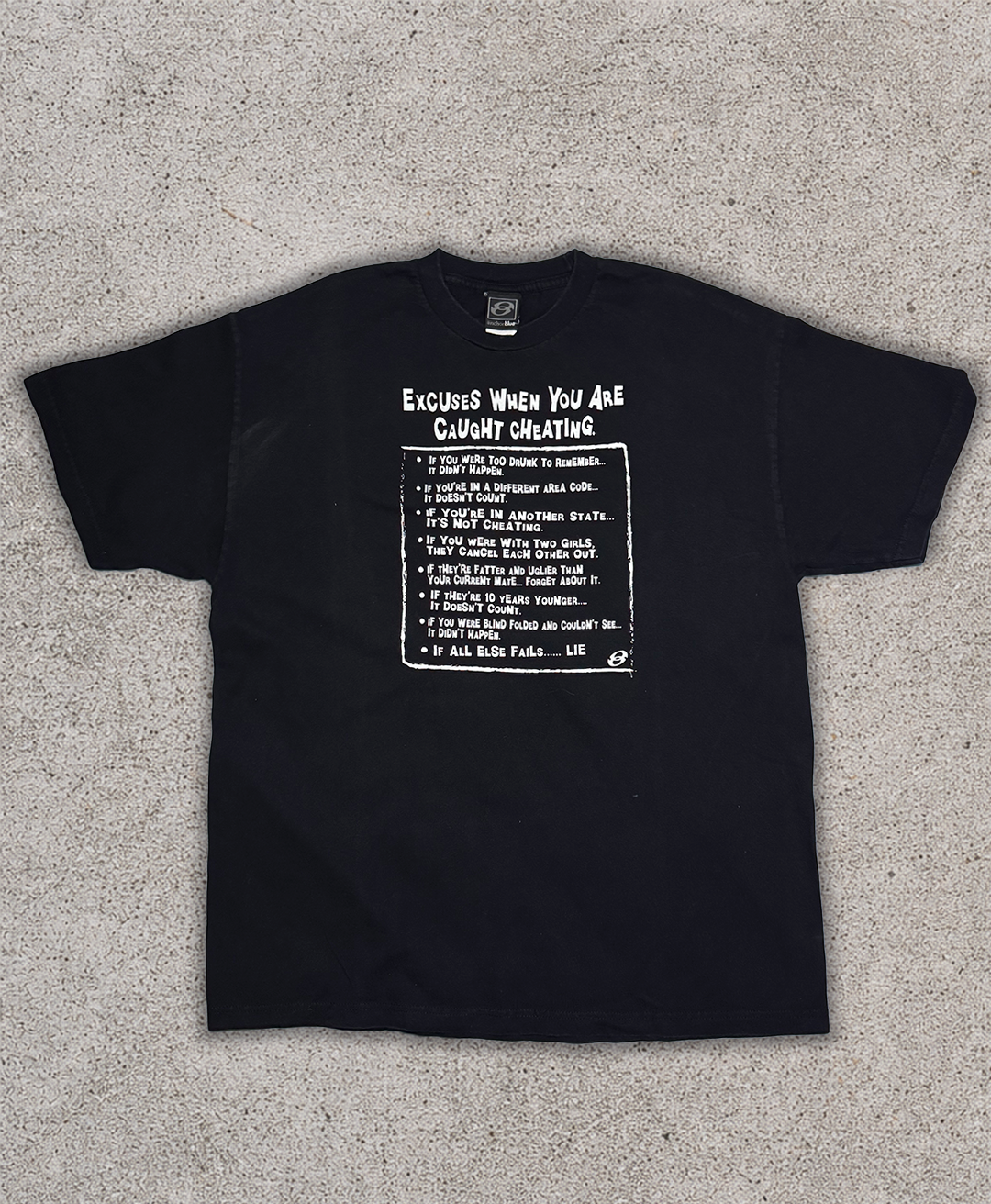 Vintage Cheating Comedy Tee - XL