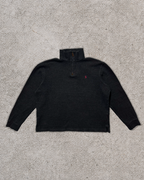 Charcoal Black Ralph Lauren Quarter Zip - L