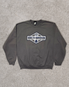 Grey Vintage Harley Davidson Sweatshirt - XL
