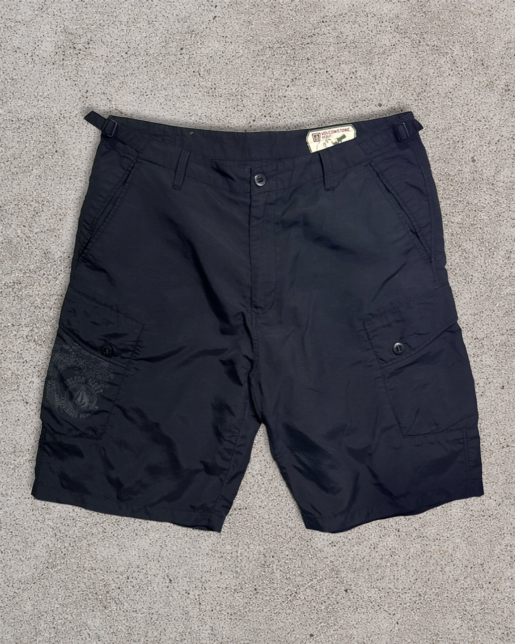 Black Volcom Stone Scout Shorts - 38