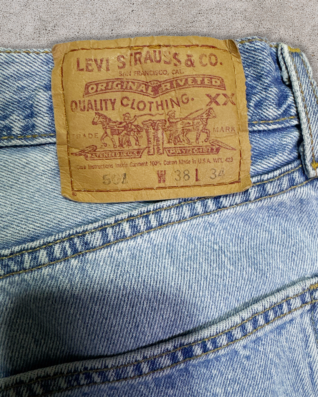 Levi's Light Blue Wash Pants - 38X34