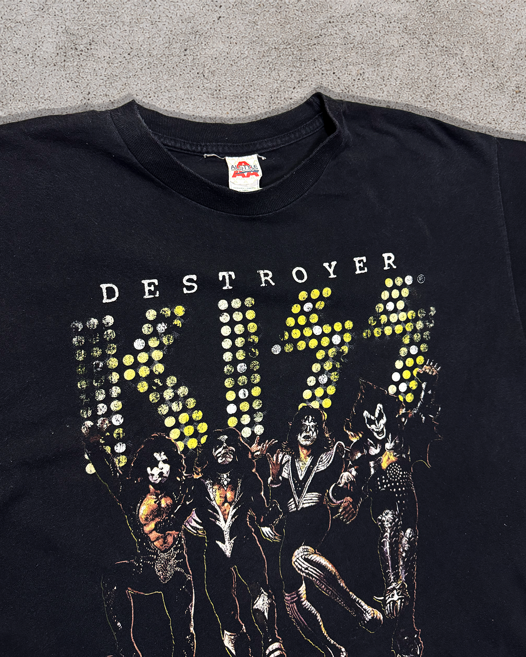 Vintage KISS Destroyer Rock Band T-Shirt - XL