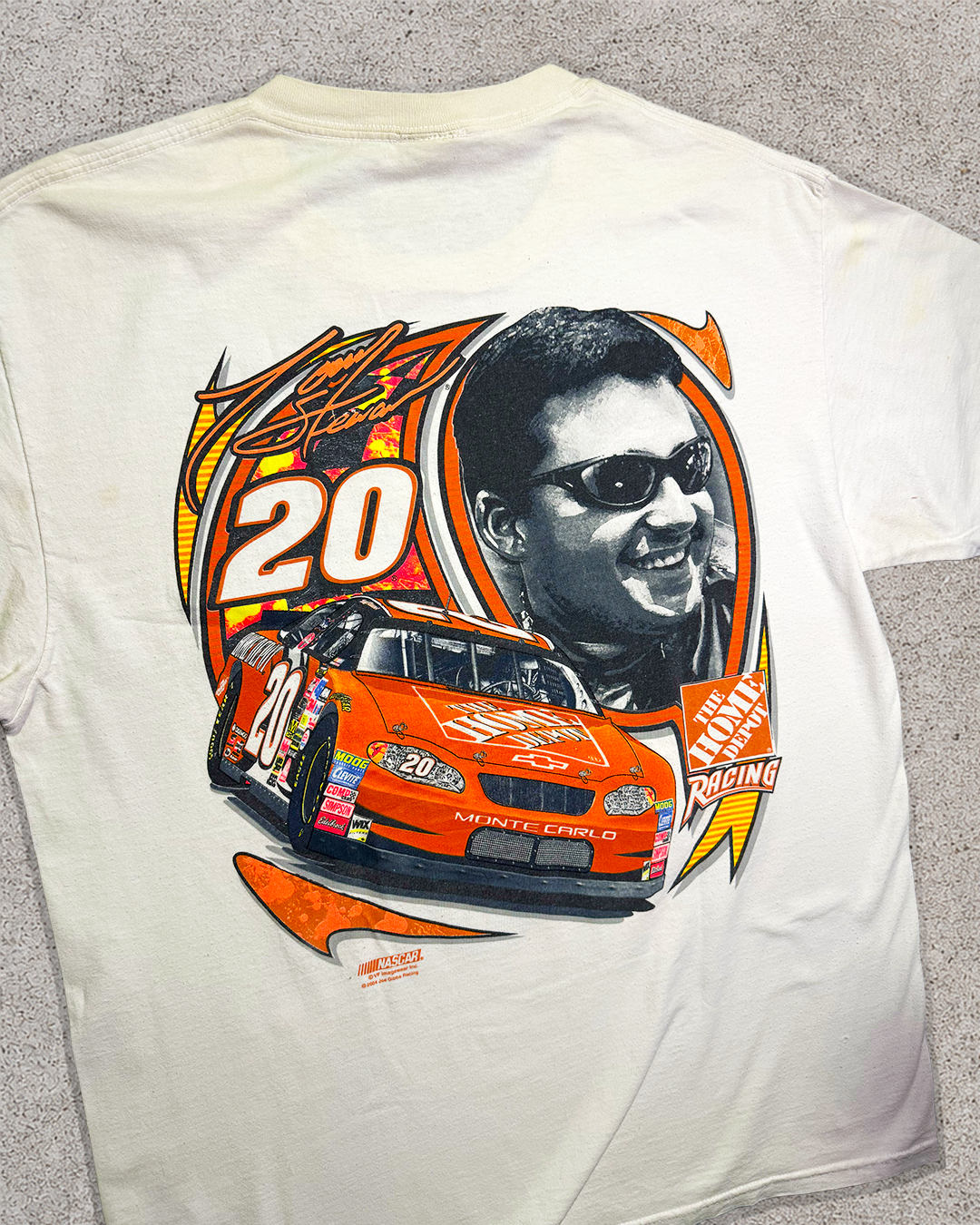 Vintage Tony The Stewart Home Deopt AOP Nascar T-Shirt - L