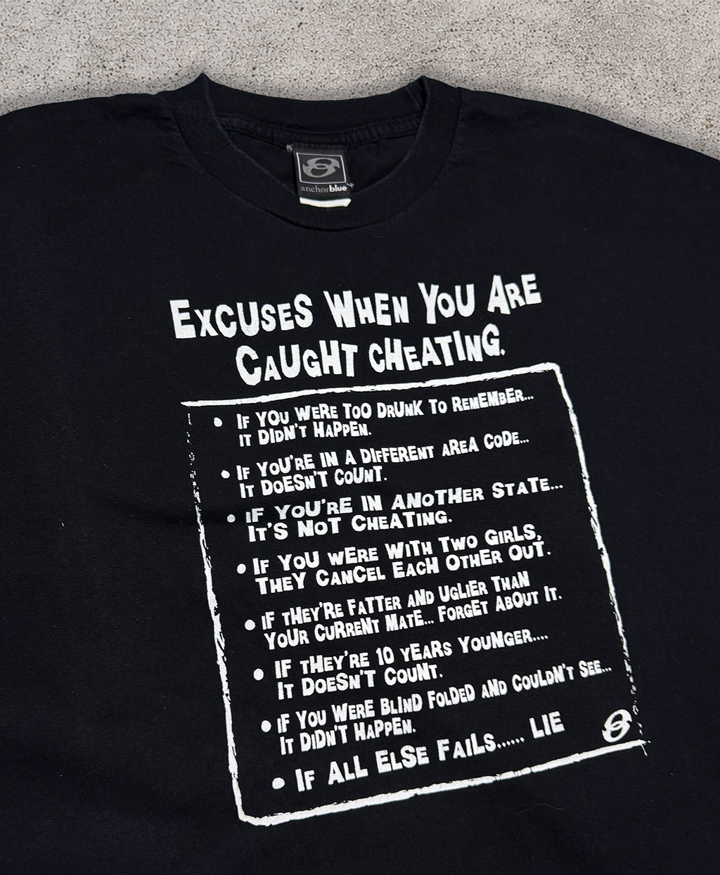 Vintage Cheating Comedy Tee - XL