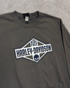 Grey Vintage Harley Davidson Sweatshirt - XL