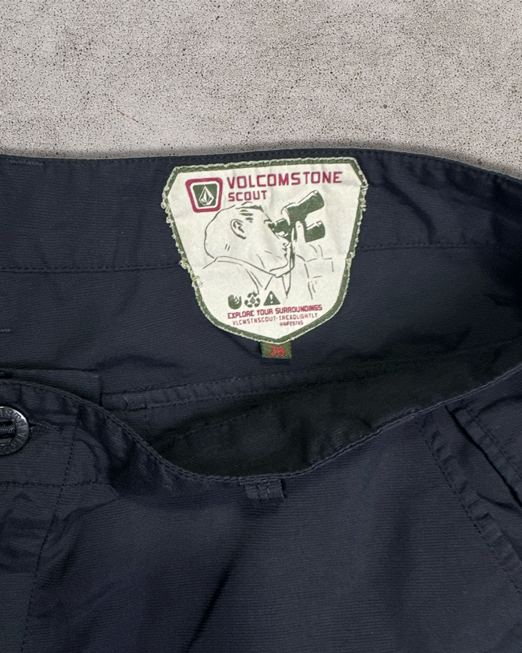 Black Volcom Stone Scout Shorts - 38