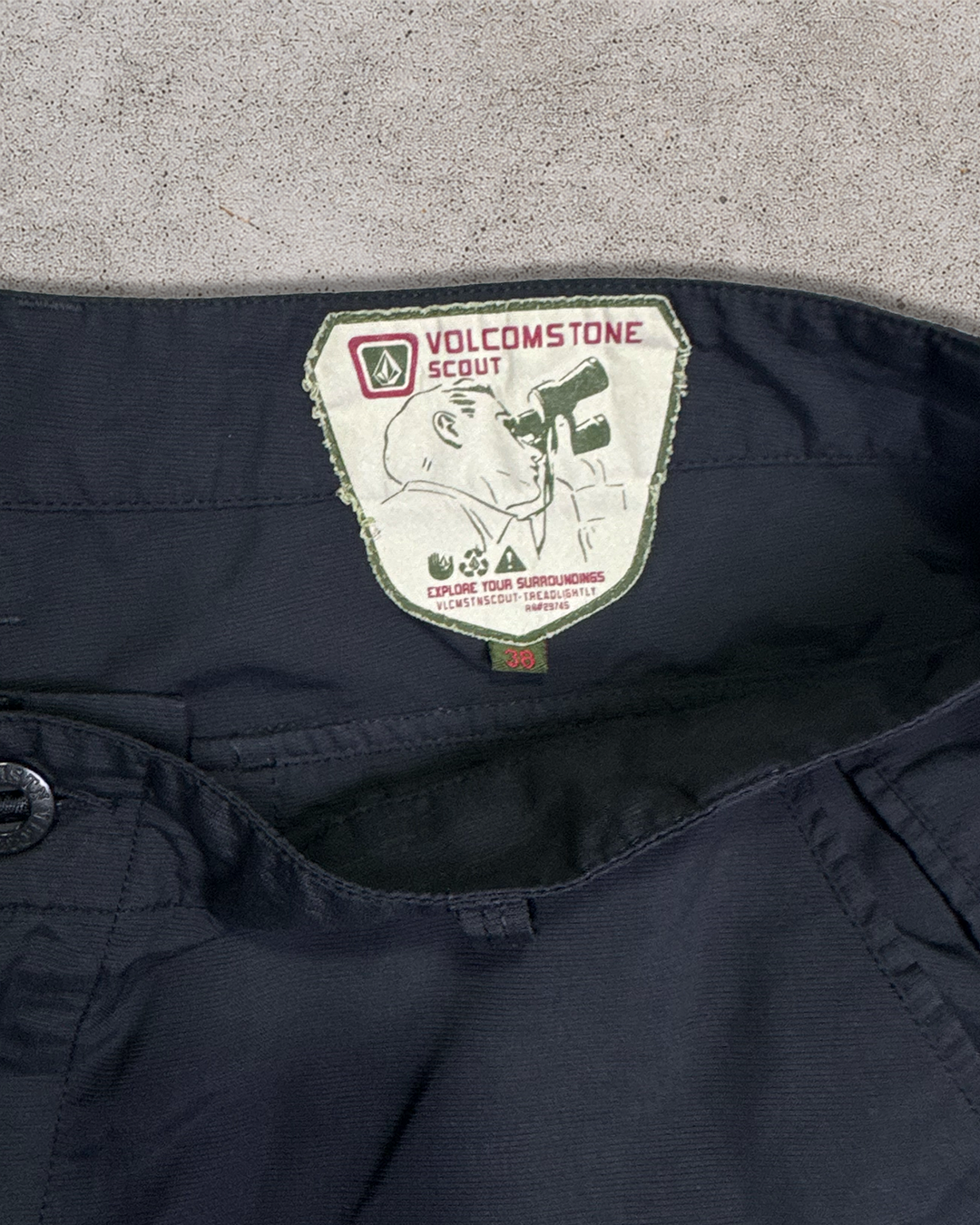 Black Volcom Stone Scout Shorts - 38