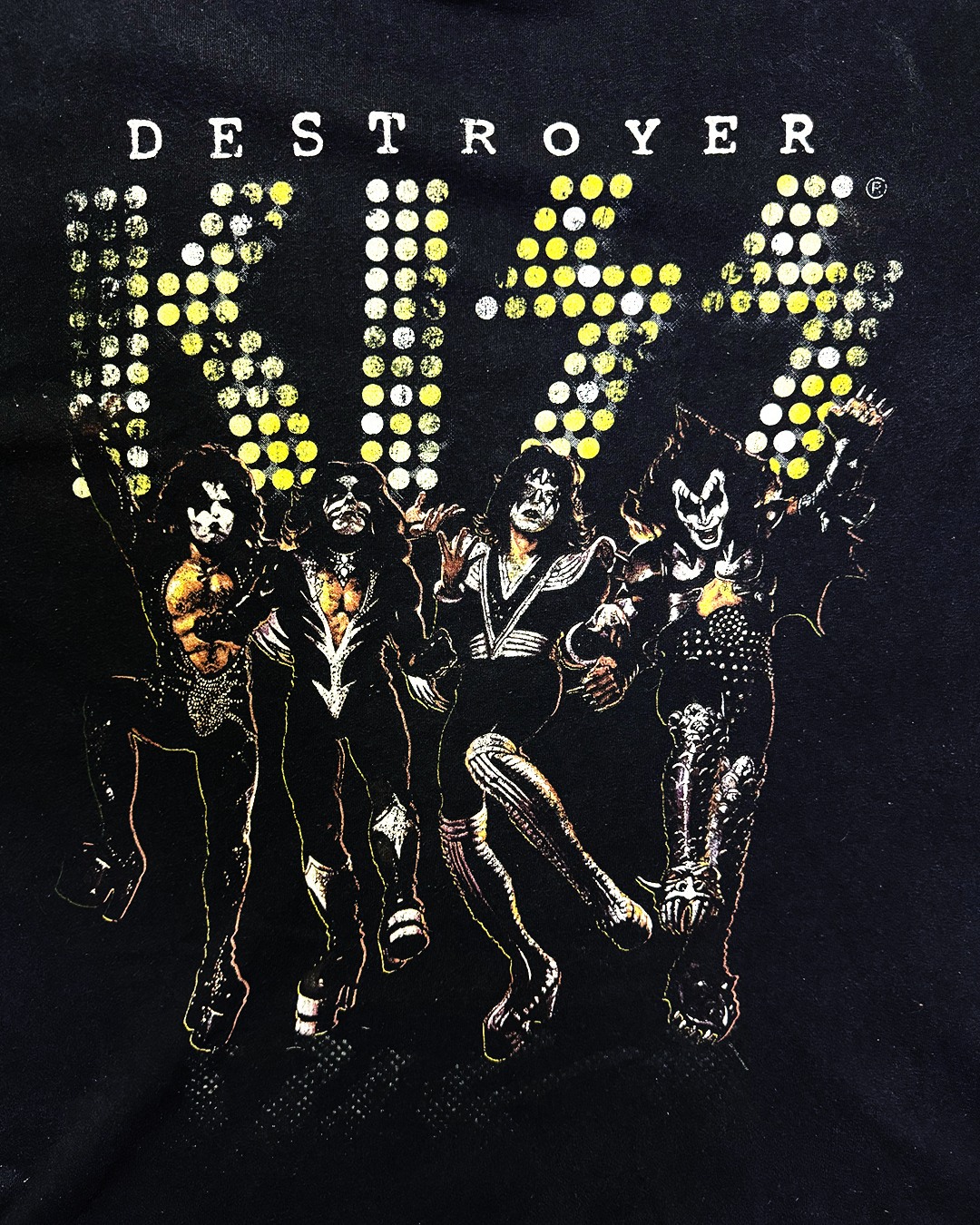 Vintage KISS Destroyer Rock Band T-Shirt - XL