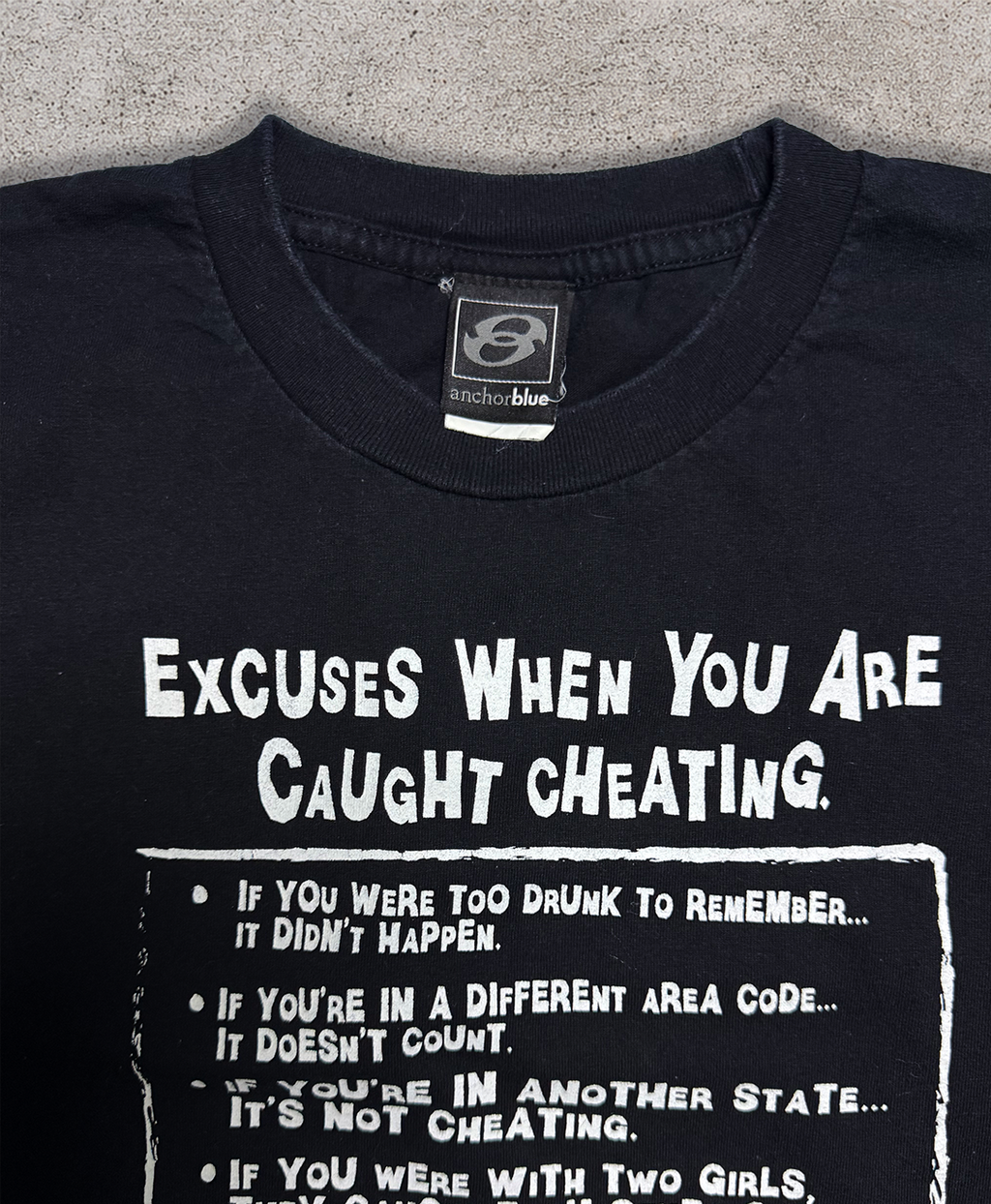 Vintage Cheating Comedy Tee - XL