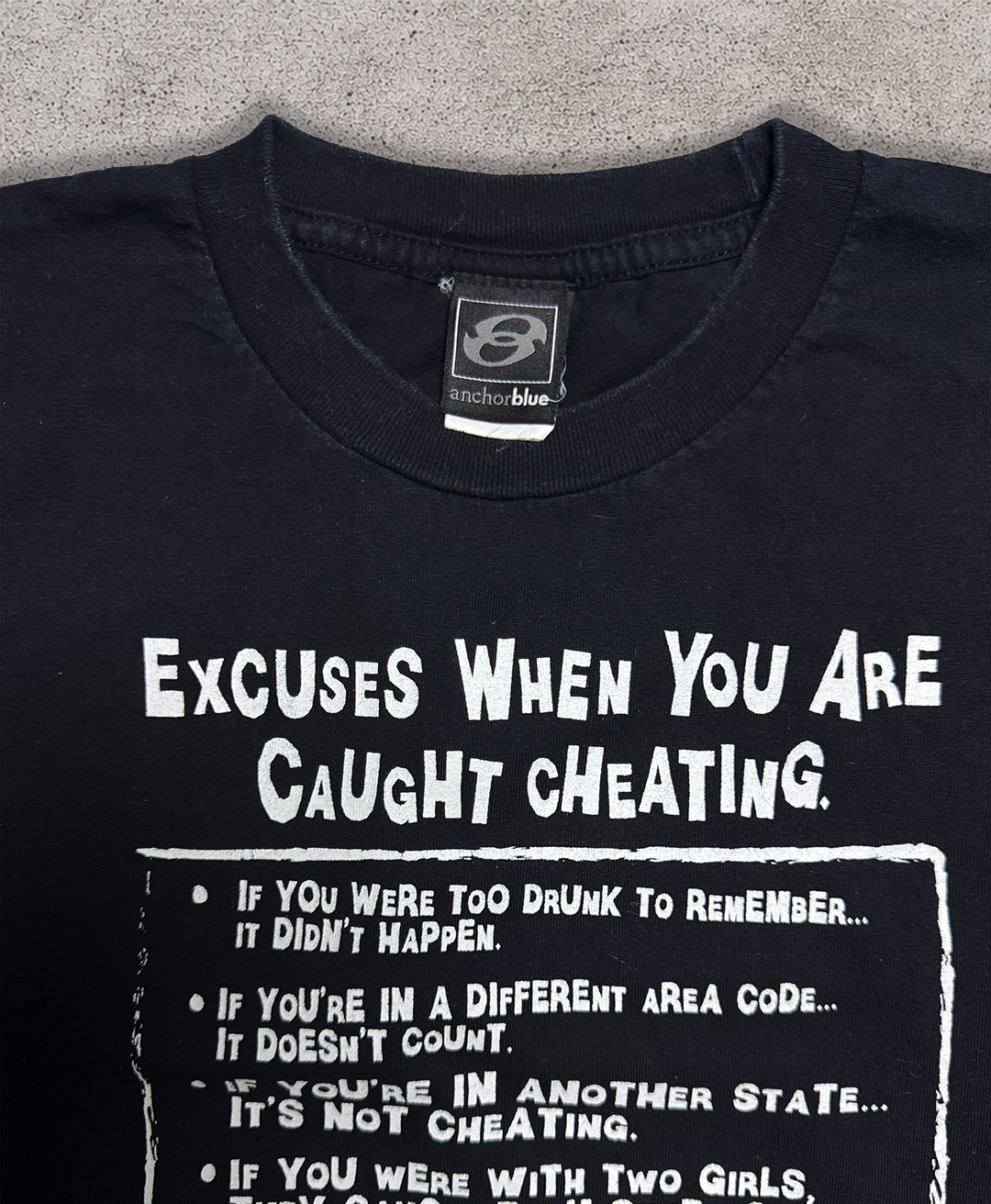 Vintage Cheating Comedy Tee - XL