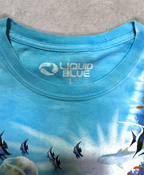 Liquid Blue Retro Tie Die Tee - XL