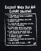 Vintage Cheating Comedy Tee - XL