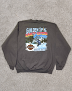 Grey Vintage Harley Davidson Sweatshirt - XL