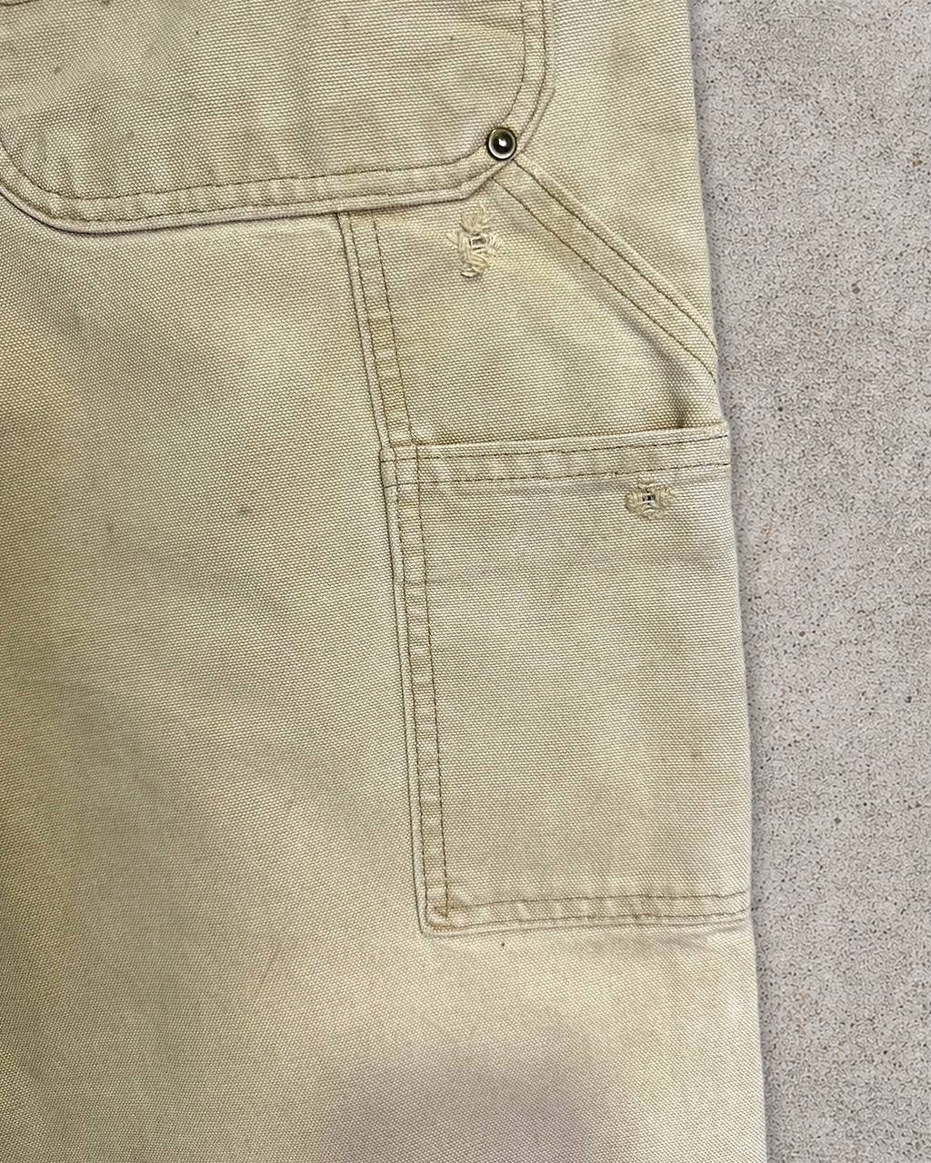 Beige Carhartt Double Knee Pants - 34x32