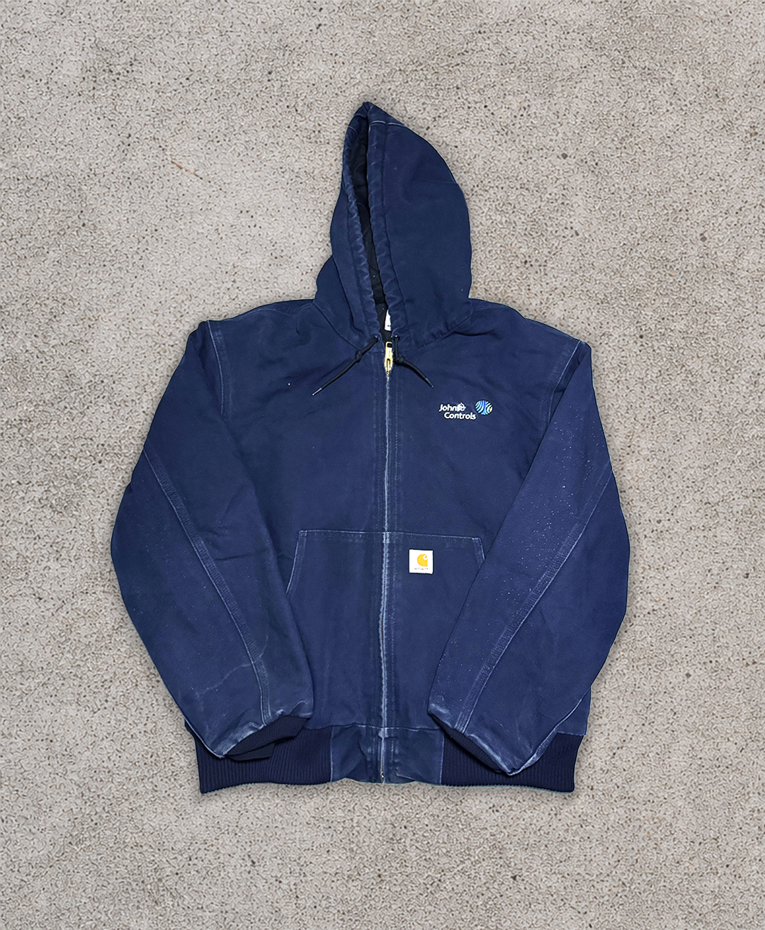 Navy Blue Canvas Carhartt Company Jacket - L