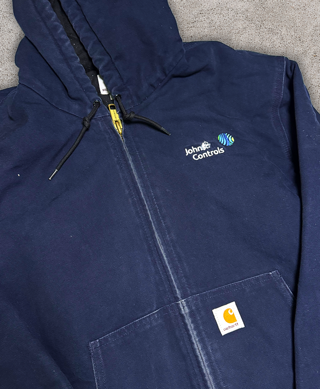 Navy Blue Canvas Carhartt Company Jacket - L