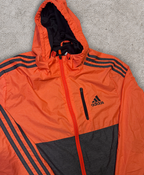 Addidas Orange Windbreaker - M