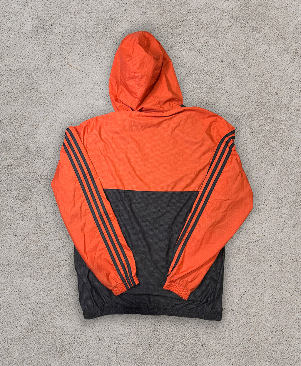 Addidas Orange Windbreaker - M